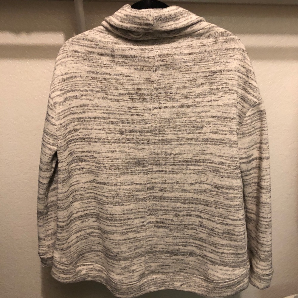 Anthropologie | Gray Space Dye Cowl Neck Sweater - Picture 3 of 8